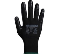 Перчатки TESA twins t-107, нитрил, покрытие ладонной части, манжета, черный, размер 7, пара 4687203829094