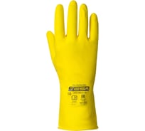 Перчатки TESA latechem lc-100, латекс с хлопковым напылением, желтые, размер 9, пара 4687203829339