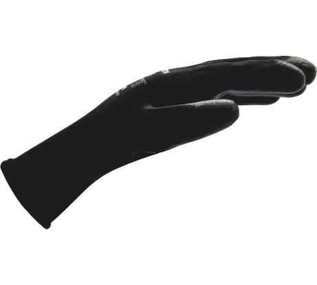 Перчатки защитные из полиэстера с полиуретаном MTE Black PU, черные, р.11 2899402411