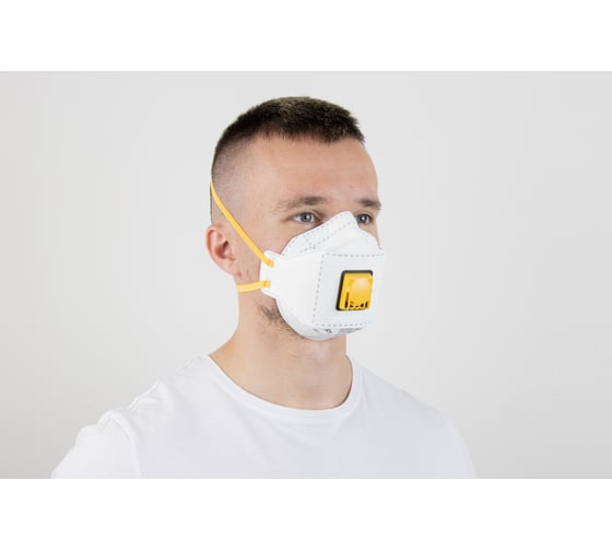 Респиратор с клапаном, трехпанельный Jeta Safety, класс защиты FFP1 NR D в инд. упак JM-9312