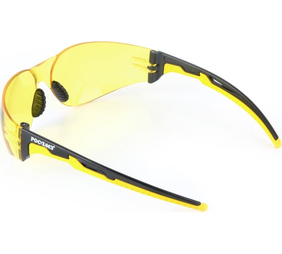 Защитные открытые очки РОСОМЗ о15 hammer active strong glass желтые с мягким носоупором 11557-5
