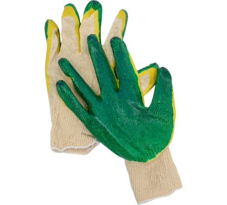 Трикотажные перчатки с 2-ым латексным обливом ООО ЛидерТекс (С) 4670070000703