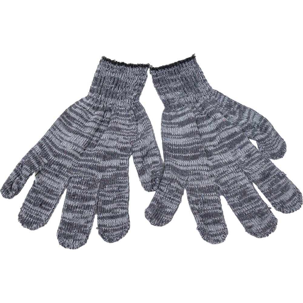 Перчатки ООО ЛидерТекс 10.4, 10 класс, 4 нити, ХБ, серые (С ...