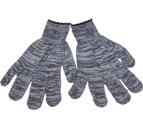 Перчатки ООО ЛидерТекс 10.4, 10 класс, 4 нити, ХБ, серые (С) 4670070000956