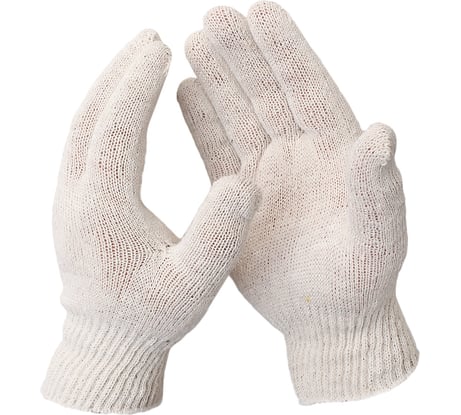 Перчатки ООО ЛидерТекс 10.6, 10 класс, 6 нитей, ХБ (С) 4670070000659