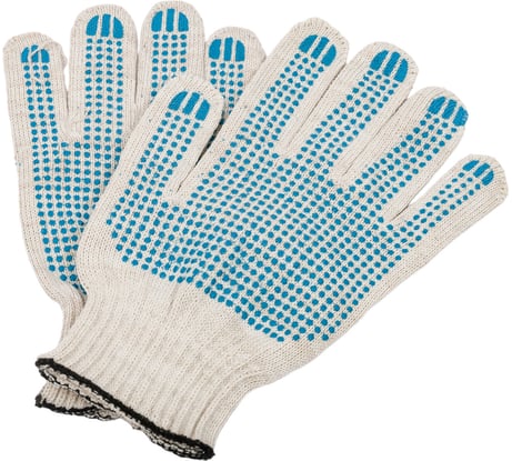 Перчатки ООО ЛидерТекс Люкс 10.6, 10 класс, 6 нитей, ХБ (С) 4670070000765