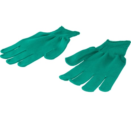 Перчатки Без бренда нейлон, ПВХ точка, 13 класс, цвет изумрудный, L 67828