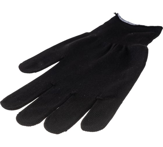 Перчатки Без бренда нейлон, ПВХ точка, 13 класс, чёрные, XL 67848