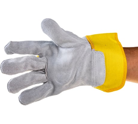 Спилковые комбинированные перчатки СИБРТЕХ, усиленные, размер XL 67902