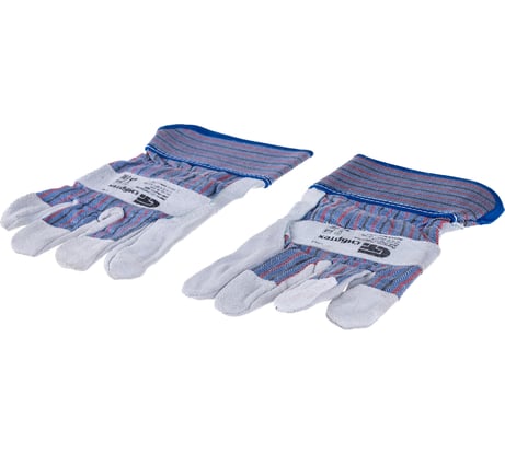 Спилковые комбинированные перчатки СИБРТЕХ, размер XL 67901