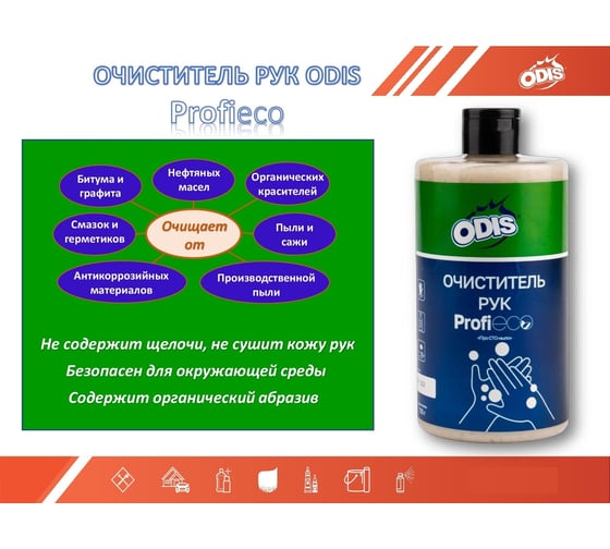Очиститель для рук ODIS Profi Про СТО мыло 725г Ds0131 1
