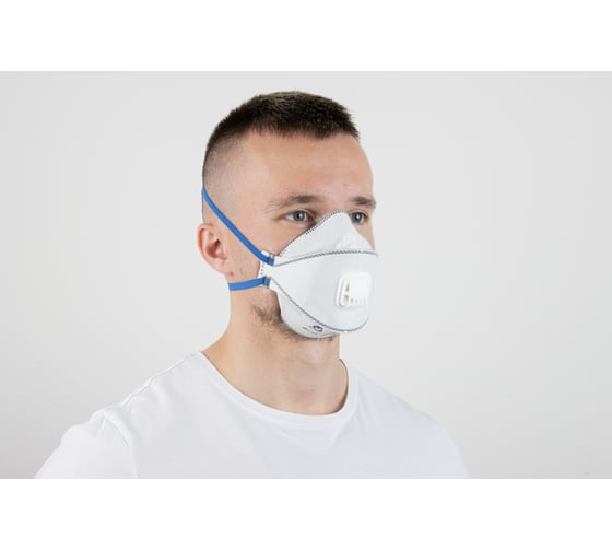 Респиратор с клапаном, с углем е, трехпанельный, Jeta Safety класс защиты FFP2 NR D в инд. упак JM-9328