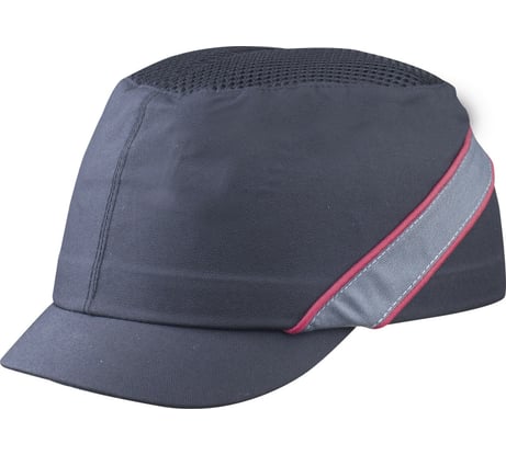 Защитная каскетка Delta Plus AIR COLTAN черная/красная, козырек 3см COLTAAINOMI