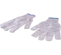 Трикотажные перчатки Россия ПВХ-покрытие Точка, серый меланж, 10 класс 67815