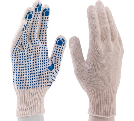 Трикотажные перчатки Без бренда ПВХ-покрытие Точка, 10 класс 1 пара 67785