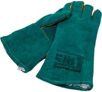 Краги из спилка Gward Optima Zima зеленые, утепленные искусственным мехом, р. XXL, 6 пар XY253