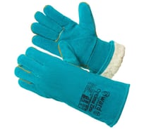 Краги из спилка Gward Optima Zima зеленые, утепленные искусственным мехом, р. XXL, 6 пар XY253