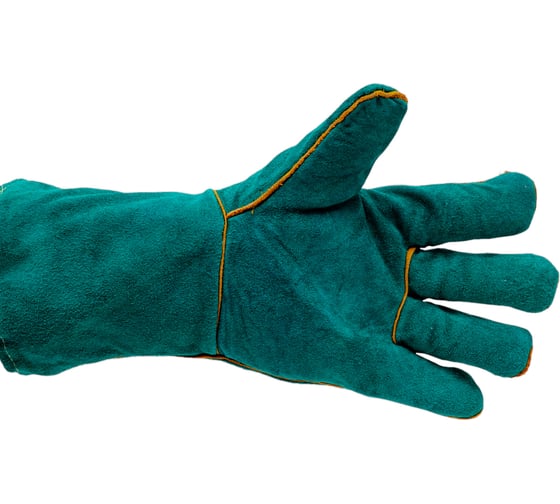 Краги из спилка Gward Optima Zima зеленые, утепленные искусственным мехом, р. XXL, 6 пар XY253