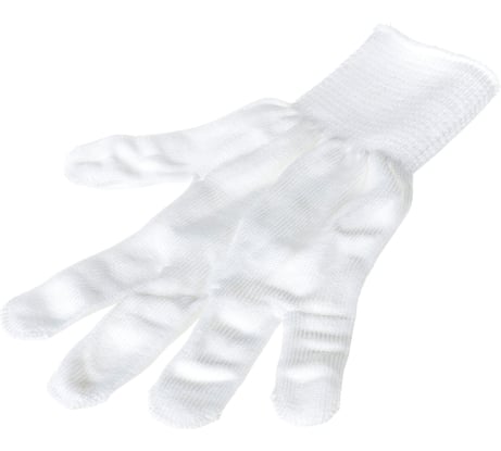 Перчатки Без бренда нейлон, 13 класс, белые, L 67820