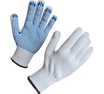 Перчатка СВС Крепыш, х/б с ПВХ-точка с ручным оверлоком, р. 8, 45-47 гр, 24 см, 10 класс, 1 пара 16-308_8