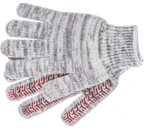 Трикотажные усиленные перчатки СИБРТЕХ гелевое ПВХ-покрытие 68182