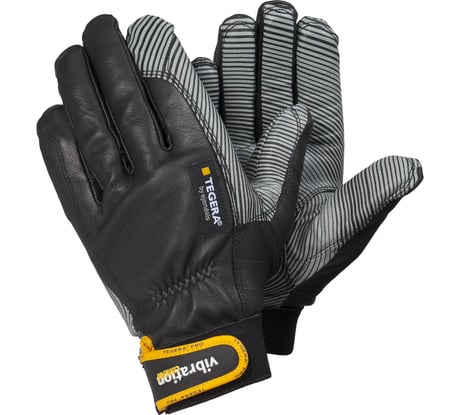 Антивибрационные кожаные перчатки с усиленными швами TEGERA 9181-10