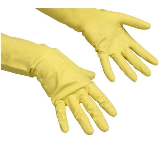 Резиновые перчатки Vileda Professional Контракт размер S, желтые, 8000/100538/101016 6622