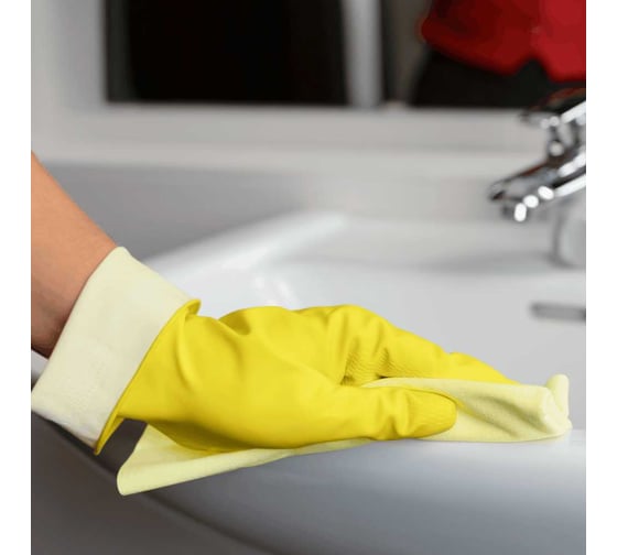 Резиновые перчатки Vileda Professional Контракт размер S, желтые, 8000/100538/101016 6622