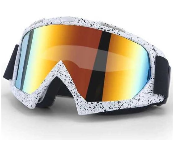 Спортивные очки-маска для лыж и сноубординга Nonstopika Ski glasses золото SpGlasses2
