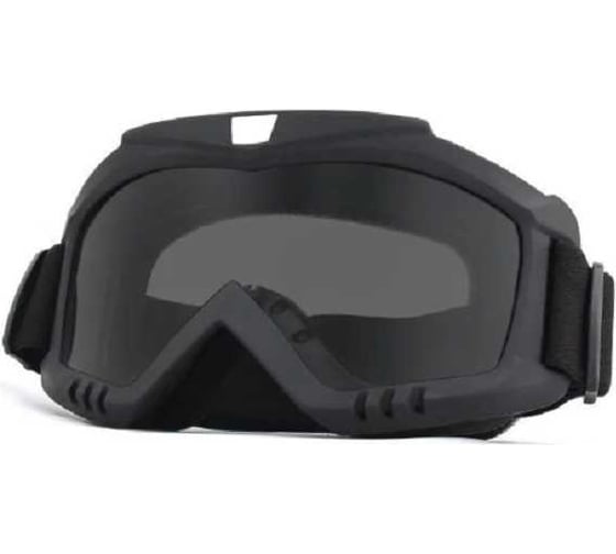 Спортивные очки-маска для лыж и сноубординга Nonstopika Ski glasses черные SpGlasses4