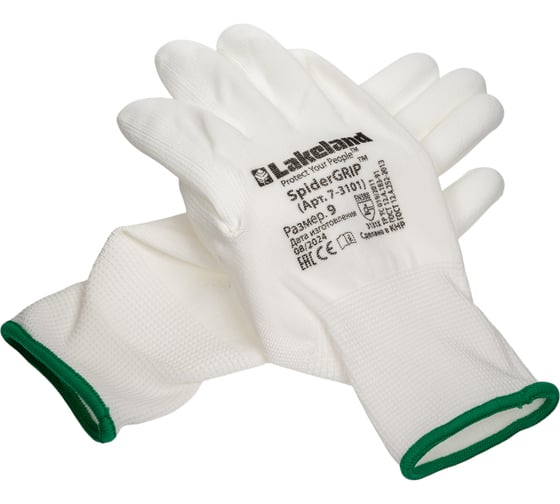 Перчатки для точных работ с полиуретановым покрытием Lakeland SpiderGrip 7-3101 размер 9/L 7-3101/9(L) 1