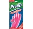 Резиновые перчатки Paclan Comfort, размер S, розовые, 1 пара 4650086017698 1