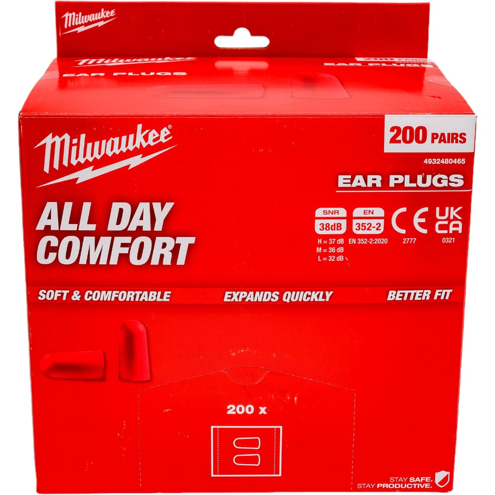 Противошумные вкладыши Milwaukee 200 шт 4932480465 - выгодная цена ...