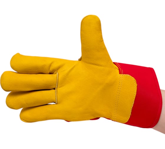 Комбинированные кожаные перчатки  S.GLOVES TRAUN искусственный мех, р.11 31990-11