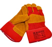 Комбинированные спилковые перчатки S. GLOVES NEKKAR искусственный мех, р.10.5 31881-10.5