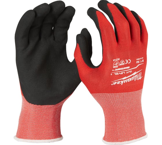Перчатки с защитой от порезов Milwaukee, уровень 1, размер XXL/11 12 пар 4932471617 1