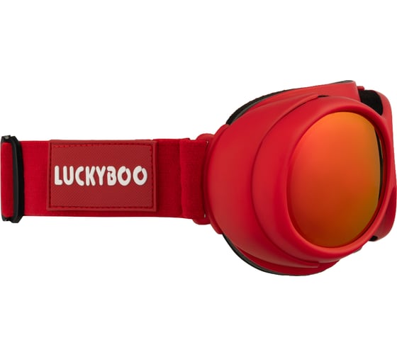 Маска LUCKYBOO l3 красная, размер one size 4665308793762