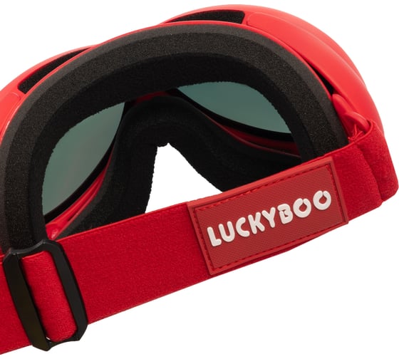 Маска LUCKYBOO l3 красная, размер one size 4665308793762