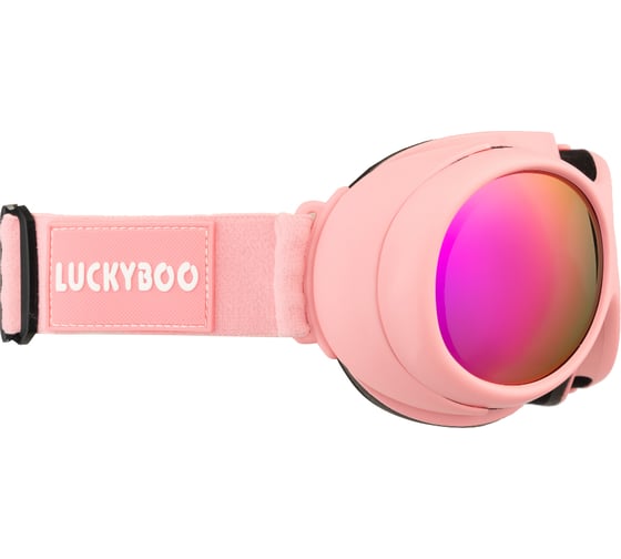 Маска LUCKYBOO l3 розовая, размер one size 4665308793755