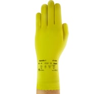 Латексные перчатки с хлопковым напылением Ansell AlphaTec 87-650-7