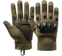 Тактические перчатки с тачем ООО Комус зеленые, р. m 1673528
