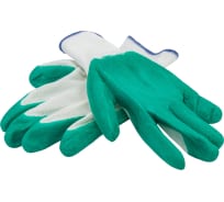 Трикотажные полиэфирные перчатки с рельефным латексным покрытием Gigant размер 9 GGPL-109