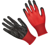 Защитные нейлоновые перчатки с нитриловым обливом ООО Комус 12 пар 1387948