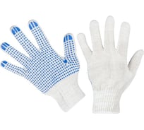 Защитные трикотажные перчатки ООО Комус 10 класс, белые, 10 пар 1826055