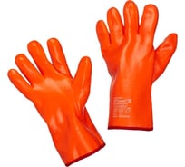 Защитные утепленные нефтеморозостойкие перчатки ООО Комус пвх, манжет раструб, р.10 812382