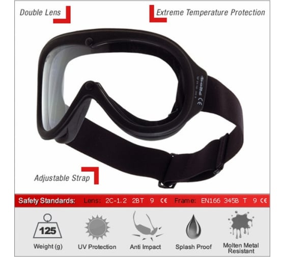 Закрытые очки Bolle CHRONOSOFT FIREFIGHTER CHROKADESI