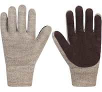 Полушерстяные 3-х слойные перчатки с наладонником из спилка ООО Комус чибис шс, флис/шелтер/спилок, р.11 1473848