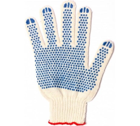 Перчатки Berhau стандарт х/б с пвх, 10 класс, 4 нитки, протектор вега 5357