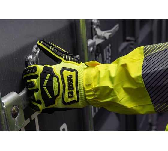 Противоударные антипорезные перчатки COVERGUARD EUROCUT IMPACT 100 желтые, 10 1CHIC60 5450564040304