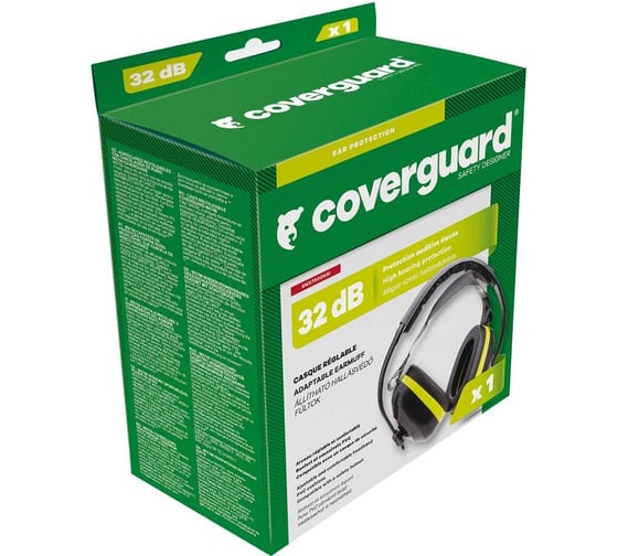Наушники COVERGUARD MAX700 6MX7000NSI черные с желтым